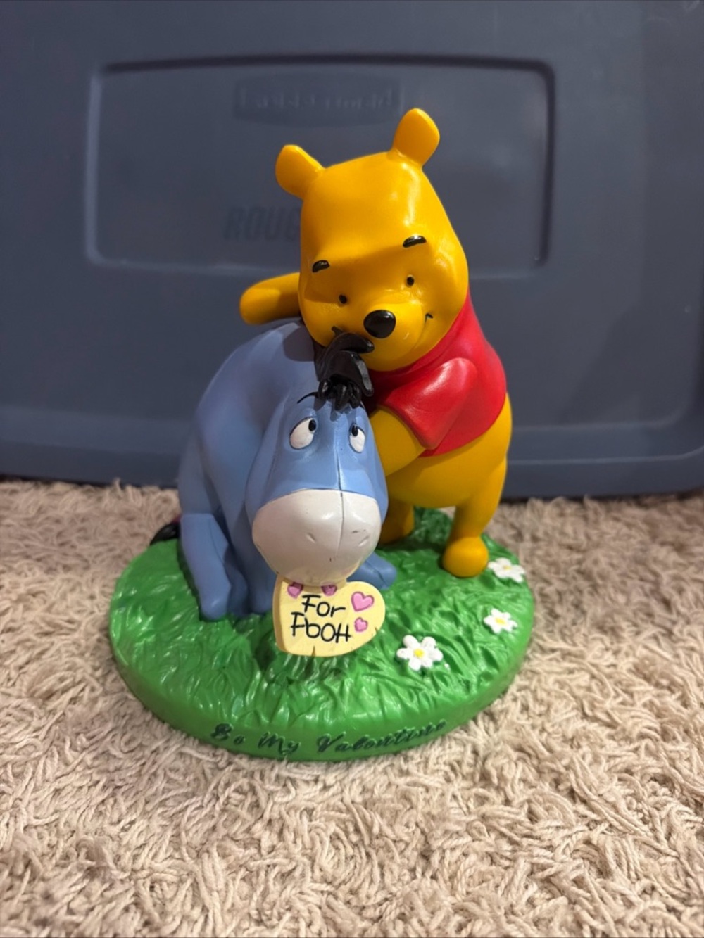 Disney Winnie the Pooh & Eeyore Figurine - Yellow, Red, Blue, Green